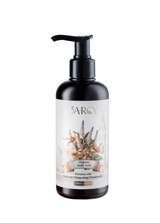 D’Arcy Body Wash Organic 250ml Gently Cleans, Natural Fragrance